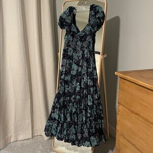 Free People Sun-drenched Short Sleeve Maxi Dress